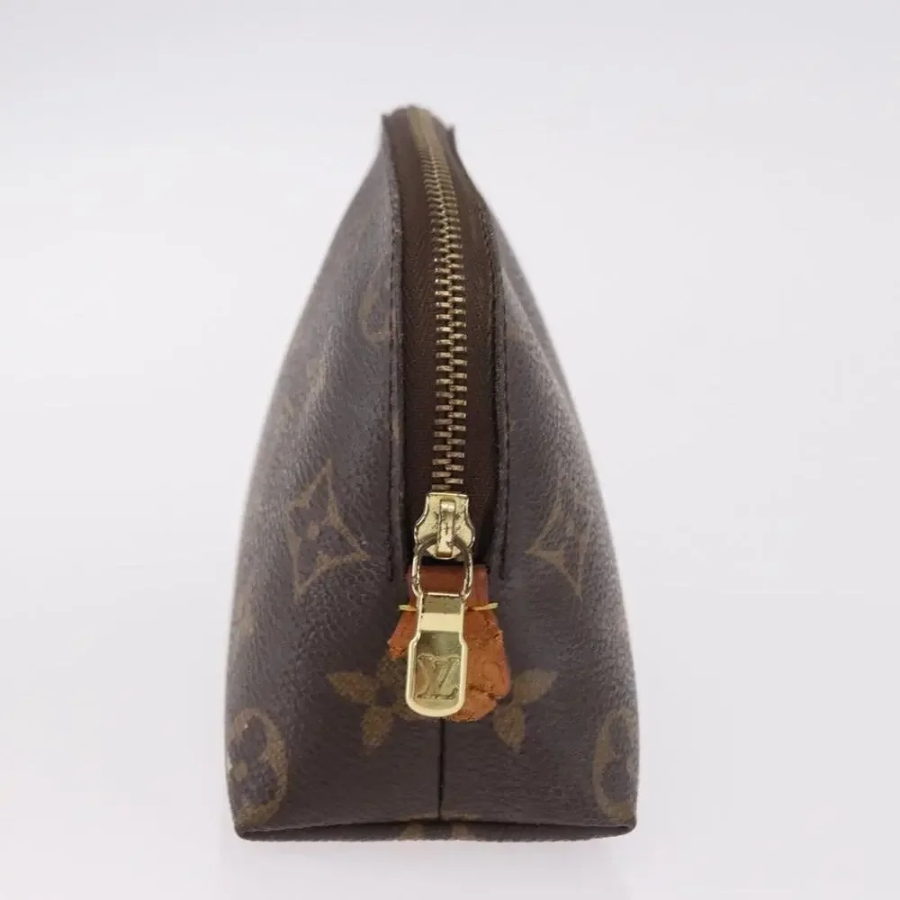 Louis Vuitton Monogram Pochette Cosmetic PM Pouch Brown